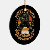 Kat koekjes, we weten dat je Em Cats Baken nodig h Keramisch Ornament (Rechts)