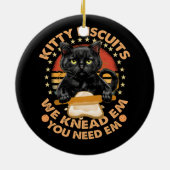 Kat koekjes, we weten dat je Em Cats Baken nodig h Keramisch Ornament (Achterkant)