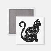 Kat koelkast magneet (Voorkant / Achterkant)