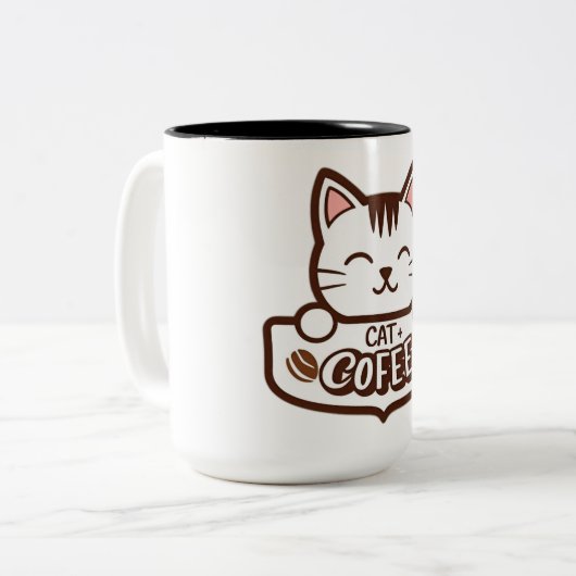 Kat + Koffie Combo Mok (Voorkant links)