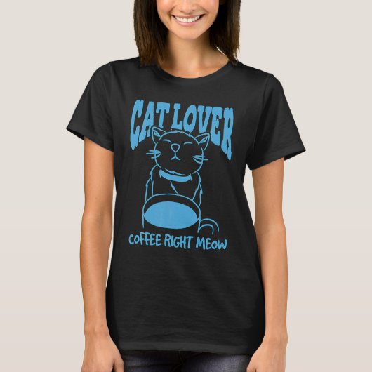 Kat Koffie Nu T-shirt (Voorkant)
