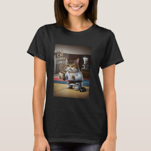 Kat, Koffie, Wurgt. In die volgorde! Sluwe BJJ Jiu T-shirt