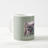 Kat koffiebeker... als alles mislukt...Hiss Koffiemok (Voorkant links)