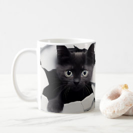 Kat koffiekopje koffiemok