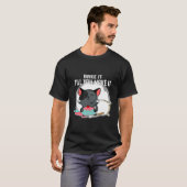 Kat Koken Bakken Chef Of Bakker T-shirt (Voorkant volledig)