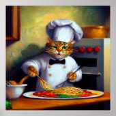 Kat Koken Spaghetti Poster (Voorkant)