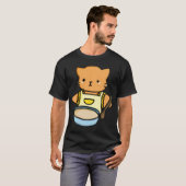 Kat koken t-shirt (Voorkant volledig)
