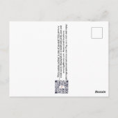 Kat komt op de bel briefkaart (Achterkant)