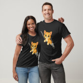 Kat komt uit een ritssluiting Grappig kostuum Jong T-shirt (Unisex)