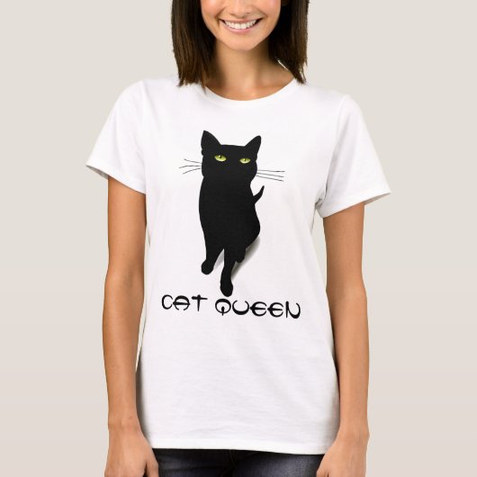 Kat koningin kat grappig schattig shirt (Voorkant)