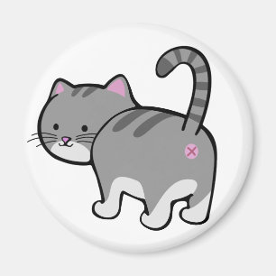 kat kont grijs tafeltje magneet