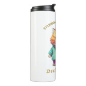 kat koppige deal met het schattig Schattig grappig Thermosbeker (Gedraaid links)