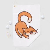 Kat krabben golfhanddoek (Insitu)