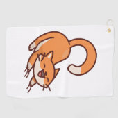 Kat krabben golfhanddoek (Horizontaal)