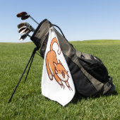 Kat krabben golfhanddoek (Groen)