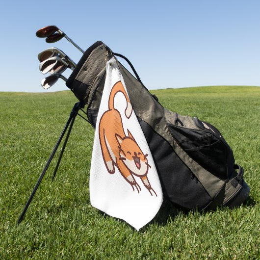 Kat krabben golfhanddoek (Groen)