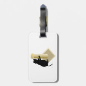 Kat krabpaal Bagagelabels (Achterkant verticaal)