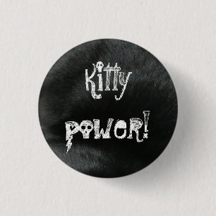 Kat kracht! Knoop Ronde Button 3,2 Cm