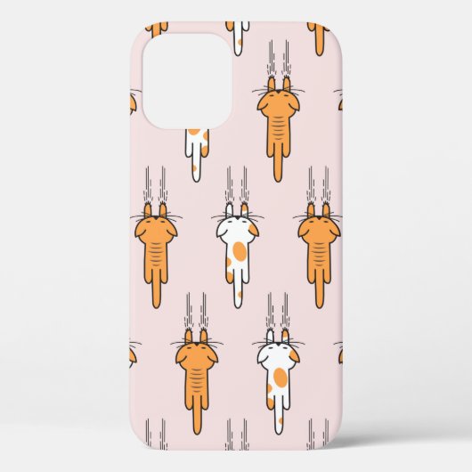 Kat kras naadloos patroon Case-Mate iPhone case (Achterkant)