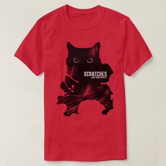 Kat krassen t-shirt (Design voorkant)
