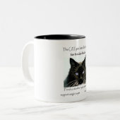 Kat krijgt betere gezondheidszorg tweekleurige koffiemok (Voorkant links)