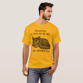 Kat krijgt niets gedaan t-shirt (Voorkant volledig)