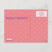 Kat & Kuiken met Ei & de VolksKunst Pasen van Feestdagenkaart (Achterkant)