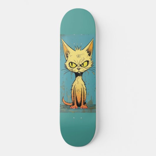 Kat kunst grappig Skateboard Deck (Voorkant)