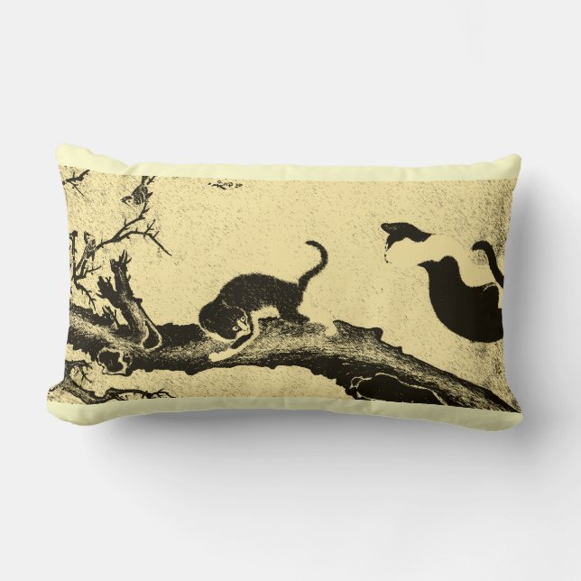  kat-kunst in Korea Kussen (Voorkant)