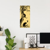  kat-kunst in Korea Poster (Thuiskantoor)