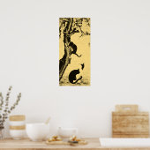  kat-kunst in Korea Poster (Keuken)