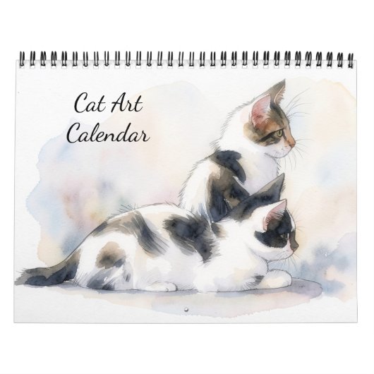 Kat Kunst Kalender voor Kat Liefhebbers (Hoes)
