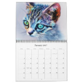 Kat Kunst Kalender voor Kat Liefhebbers (Jan 2027)