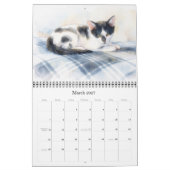Kat Kunst Kalender voor Kat Liefhebbers (Mar 2027)