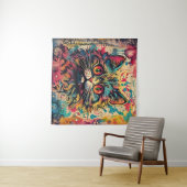 kat kunst, Louis Wain stijl, mooie Pop Wandkleed (In Situ (horizontaal))