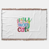 Kat Kunst Mijn favoriete kat Deken (Voorkant)