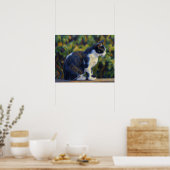 Kat Kunst Smokingkat Poster (Keuken)