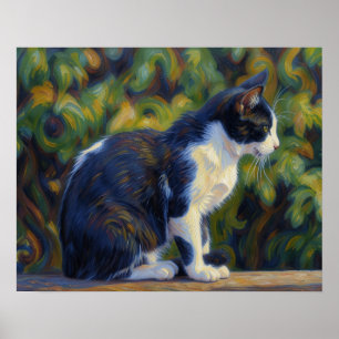 Kat Kunst Smokingkat Poster