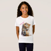 KAT KUNST T-SHIRT (Voorkant volledig)
