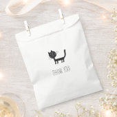 Kat Kunst Tekening Dank u Favor Bag Bedankzakje (Geknipt)