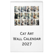 Kat Kunst Wandkalender 2027