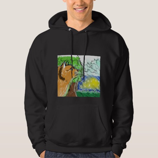Kat=Kunstenaar Hoodie (Voorkant)