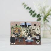 Kat Kunstschool Briefkaart (Staand voorkant)