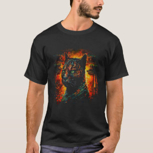 Kat Kunstwerk - Kat Motief Dier Kat T-shirt
