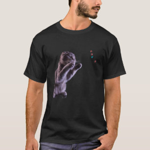 Kat-kunstwerk mooi kitten t-shirt
