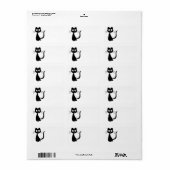 Kat Kuro Etiket (Full Sheet)