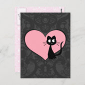 Kat Kuro Love III Briefkaart (Voorkant / Achterkant)