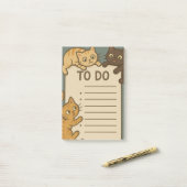 Kat Kussen To Do Lijst Post-it® Notes (Op bureau)