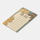 Kat Kussen To Do Lijst Post-it® Notes (Schuin)