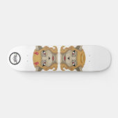 Kat kwaadaardige engel schattige dieren illustrati persoonlijk skateboard (Horizontaal)